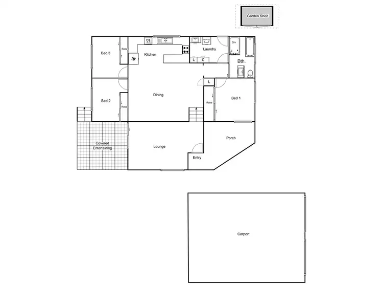 Floorplan of Homely house listing, 13 Kelsall Place, Spence ACT 2615