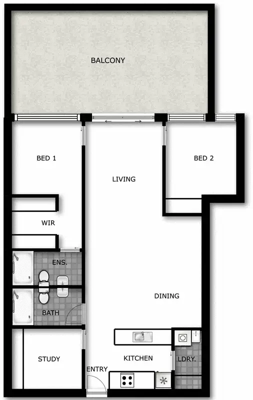 Floorplan of Homely apartment listing, 203/24 Lonsdale Street, Braddon ACT 2612