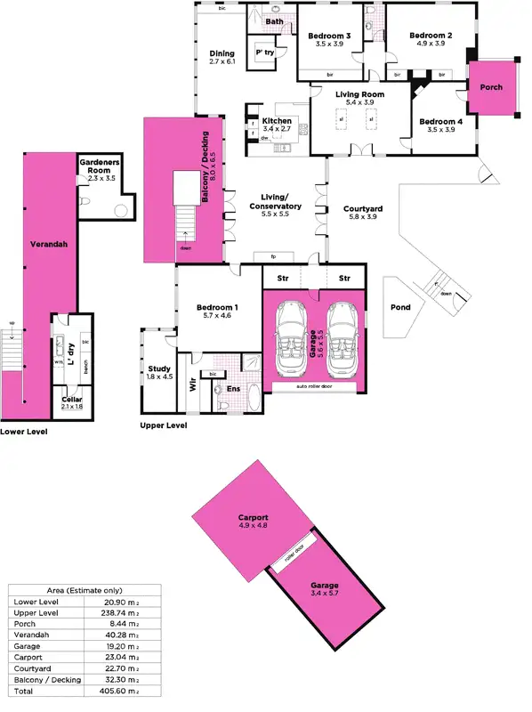 Floorplan of Homely house listing, 63 Waverley Ridge Road, Crafers West SA 5152