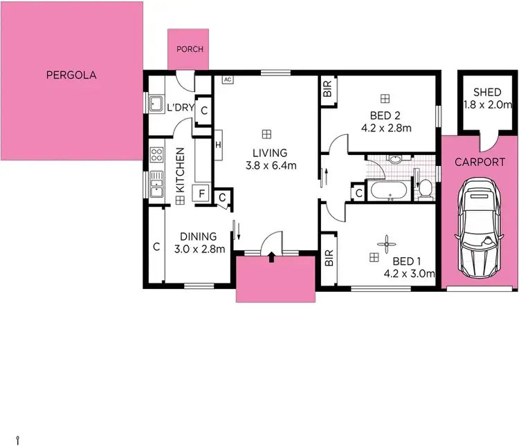 Floorplan of Homely house listing, 73A Bowker Street, North Brighton SA 5048