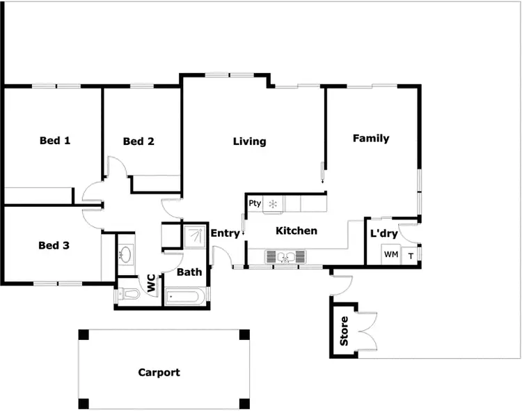 Floorplan of Homely house listing, 22 Mimosa Close, Isabella Plains ACT 2905