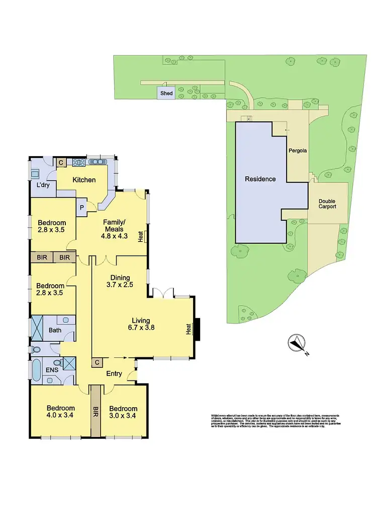 Floorplan of Homely house listing, 25 Bimbadeen Crescent, Yallambie VIC 3085