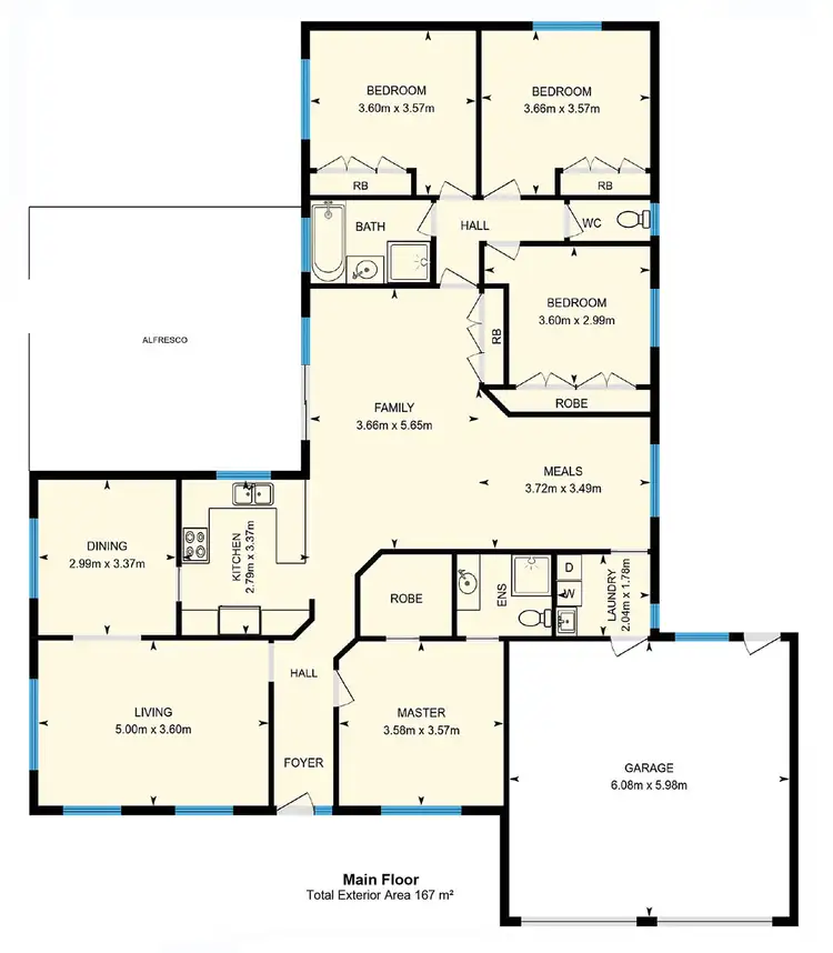 Floorplan of Homely house listing, 3 Marchant Circuit, Dunlop ACT 2615