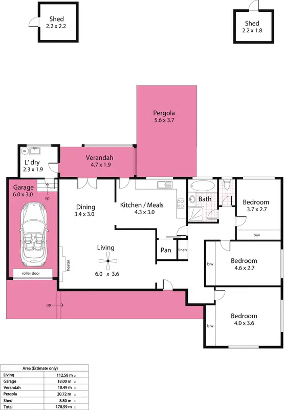 Floorplan of Homely house listing, 3 John Avenue, Glenalta SA 5052