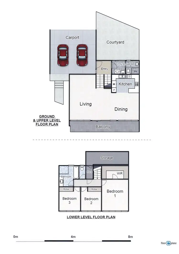 Floorplan of Homely townhouse listing, 6 Joyce Place, Mawson ACT 2607