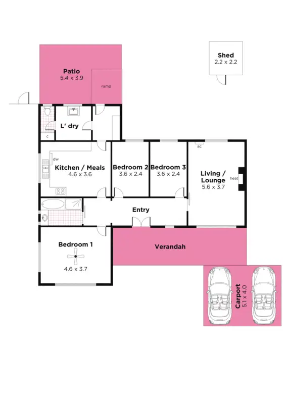 Floorplan of Homely house listing, 38 Passmore Avenue, West Richmond SA 5033