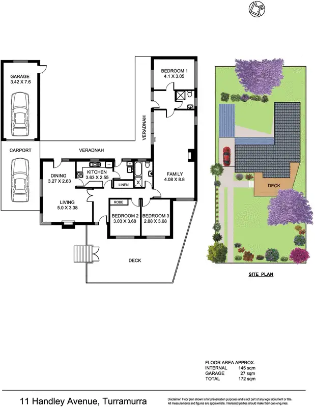 Floorplan of Homely house listing, 11 Handley Avenue, Turramurra NSW 2074