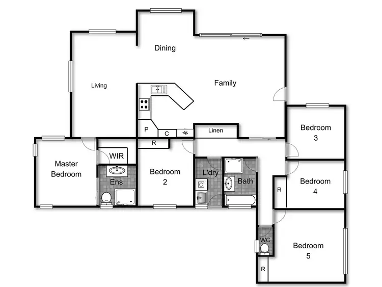 Floorplan of Homely house listing, 5 Van Raalte Place, Conder ACT 2906