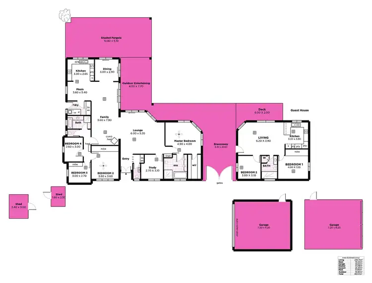 Floorplan of Homely house listing, 65 Mitchell Road, Chandlers Hill SA 5159