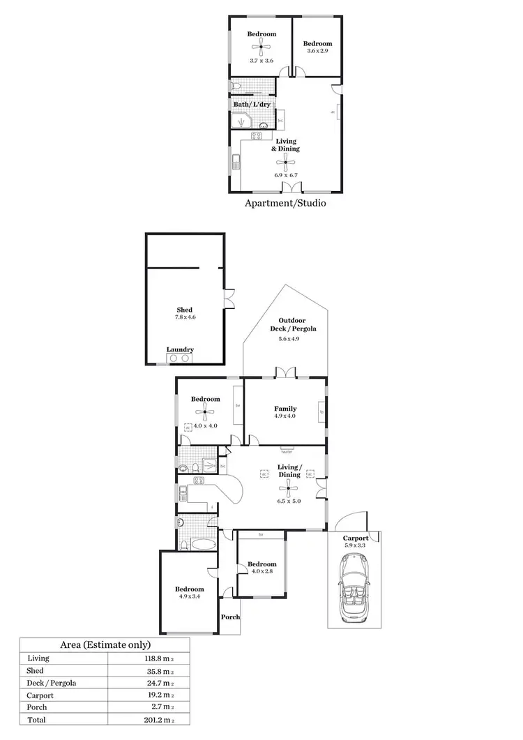 Floorplan of Homely house listing, 4a Broad Street, Marden SA 5070