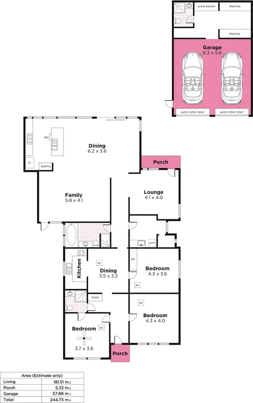 Floorplan of Homely house listing, 19 Melville Street, South Plympton SA 5038