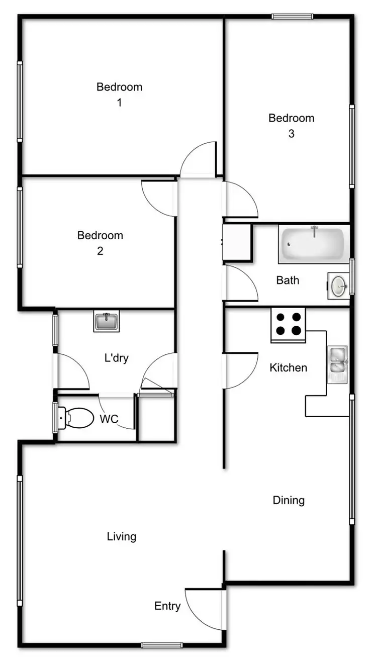 Floorplan of Homely house listing, 209 Phillip Avenue, Hackett ACT 2602