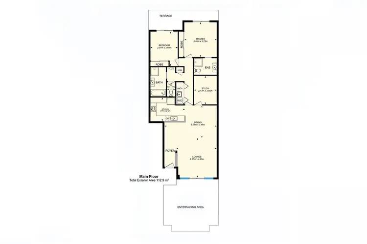 Floorplan of Homely apartment listing, 3/40 Eileen Good Street, Greenway ACT 2900