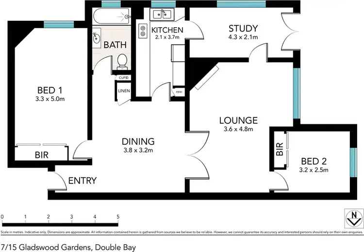 Floorplan of Homely apartment listing, 7/15 Gladswood Garden, Double Bay NSW 2028