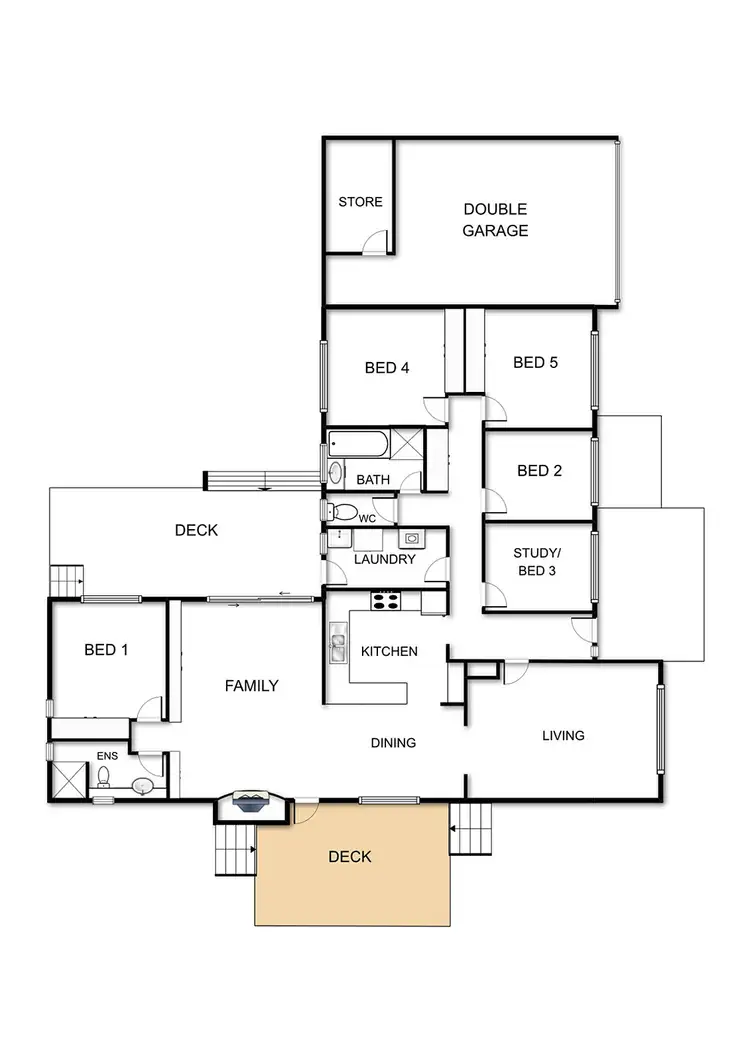 Floorplan of Homely house listing, 34 Goessling Place, Flynn ACT 2615