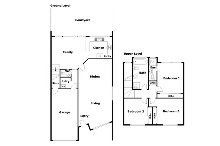 Floorplan of Homely townhouse listing, 34/14 Federal Highway, Watson ACT 2602