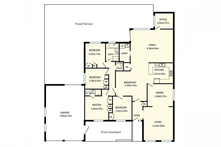 Floorplan of Homely house listing, 4 Jaques Place, Evatt ACT 2617