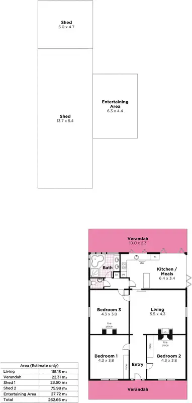 Floorplan of Homely house listing, 40 Onkaparinga Valley Road, Verdun SA 5245