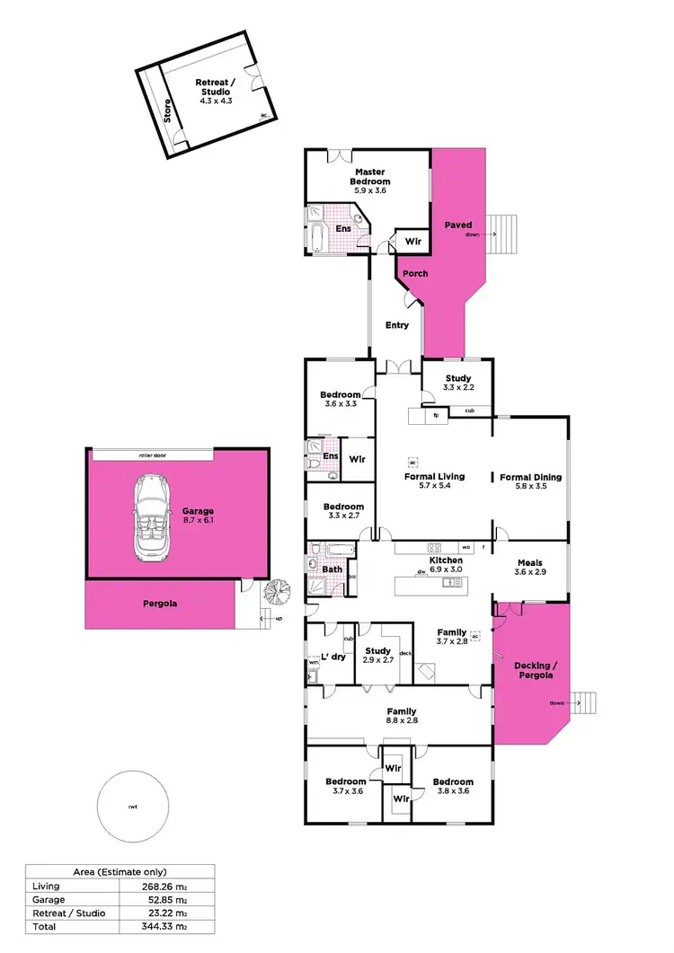 Floorplan of Homely house listing, 2 Old Carey Gully Road, Stirling SA 5152