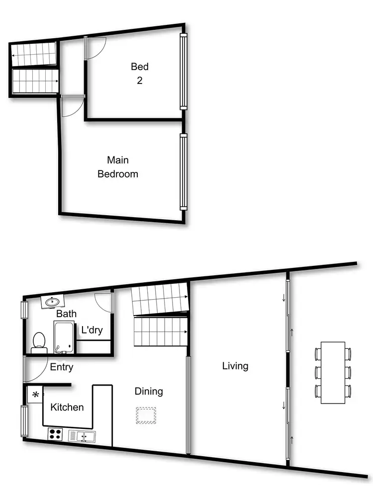 Floorplan of Homely townhouse listing, 2/7 Clode Place, Macgregor ACT 2615