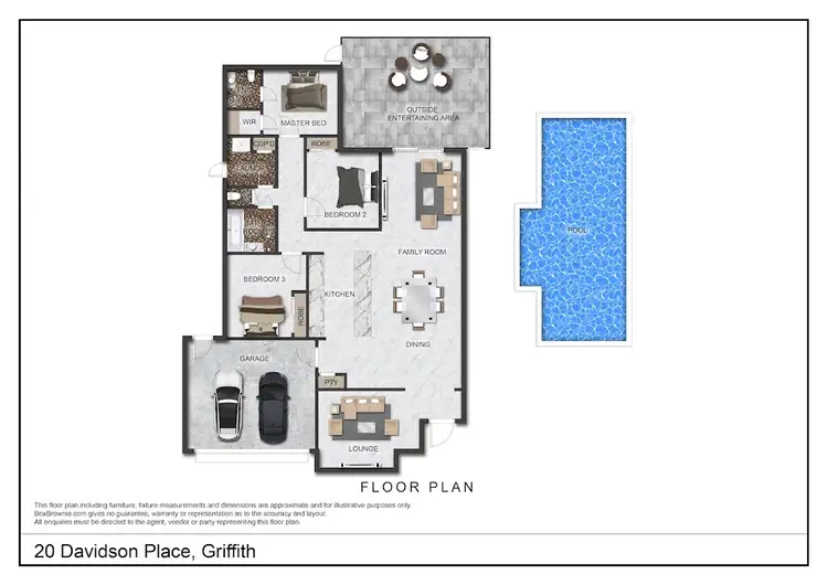 Floorplan of Homely house listing, 20 Davidson Place, Griffith NSW 2680