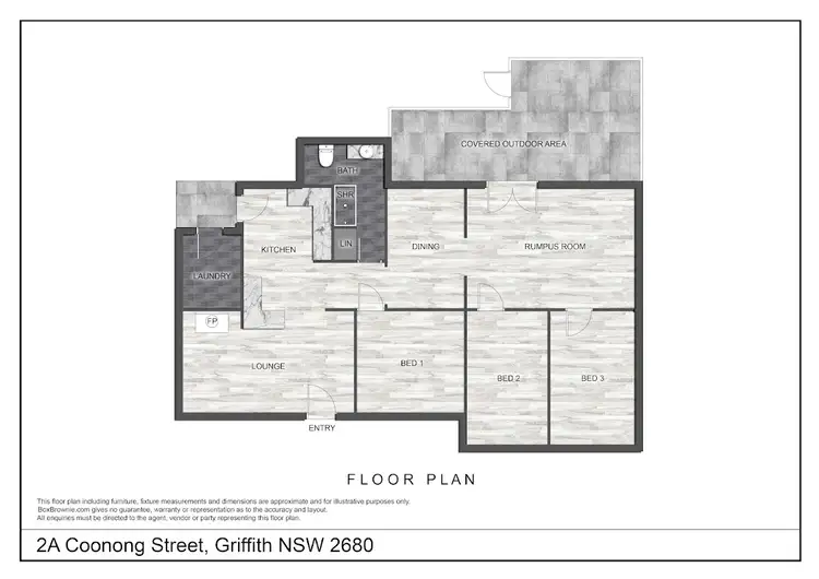 Floorplan of Homely house listing, 2A Coonong Street, Griffith NSW 2680