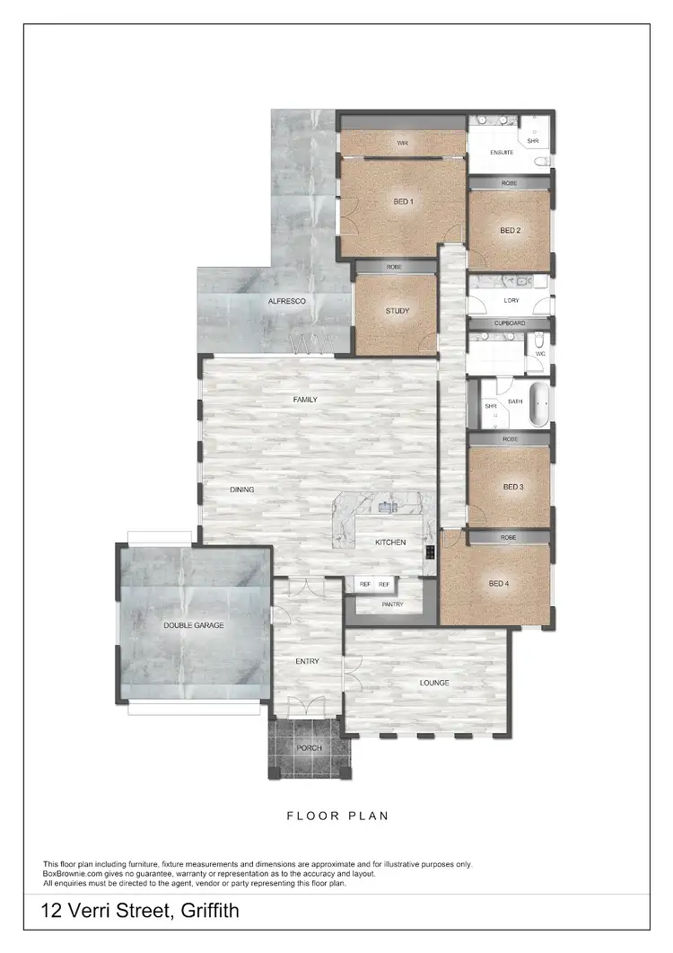 Floorplan of Homely house listing, 12 Verri Street, Griffith NSW 2680