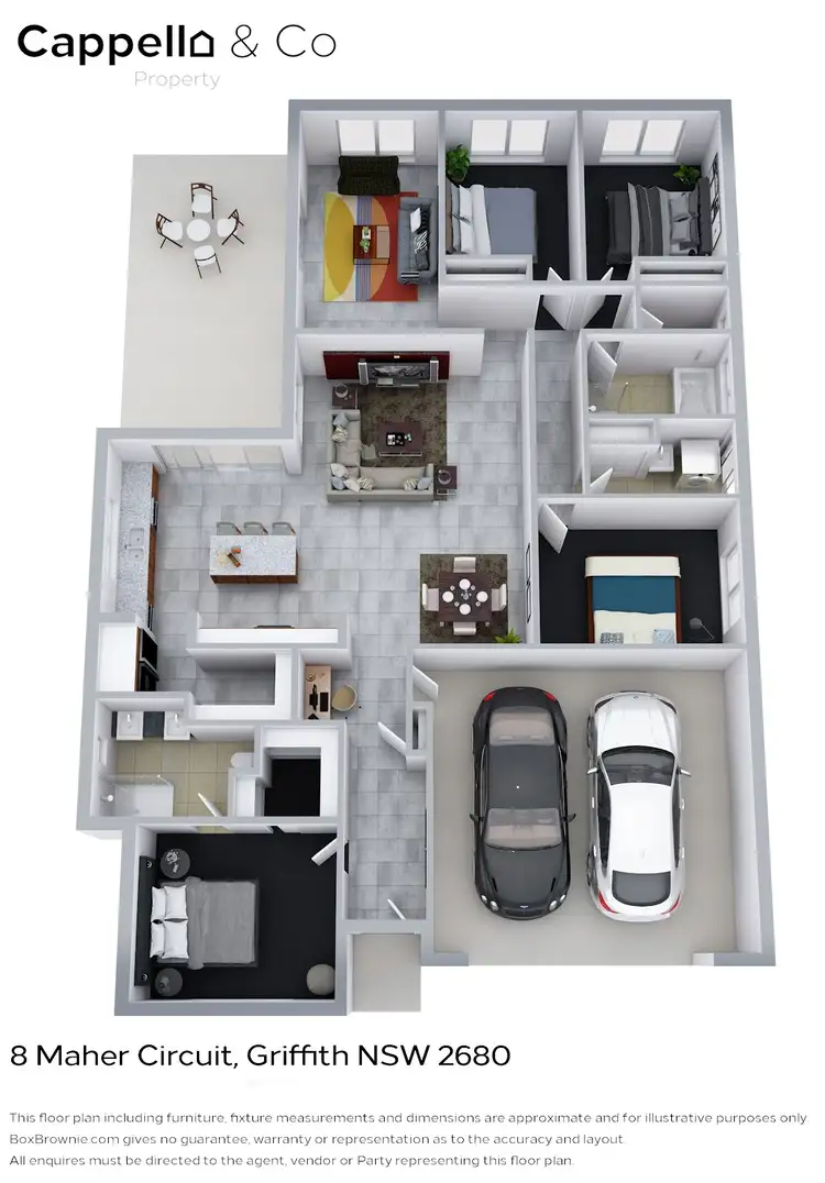 Floorplan of Homely house listing, 8 Maher Circuit, Griffith NSW 2680