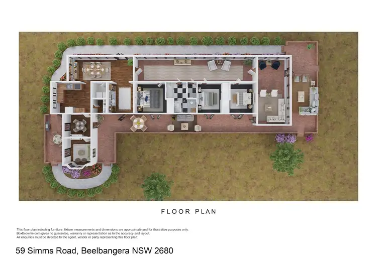 Floorplan of Homely rural property listing, 59 Simms Road, Beelbangera NSW 2680