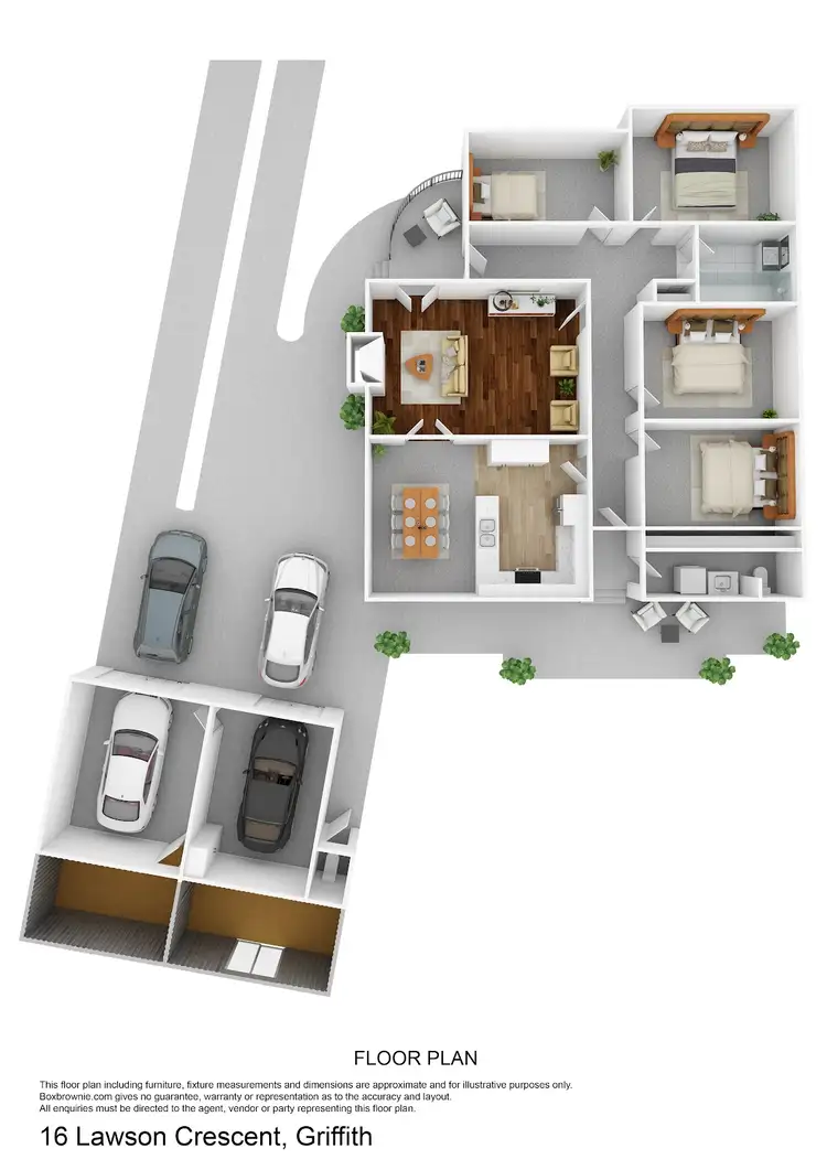 Floorplan of Homely house listing, 16 Lawson Crescent, Griffith NSW 2680
