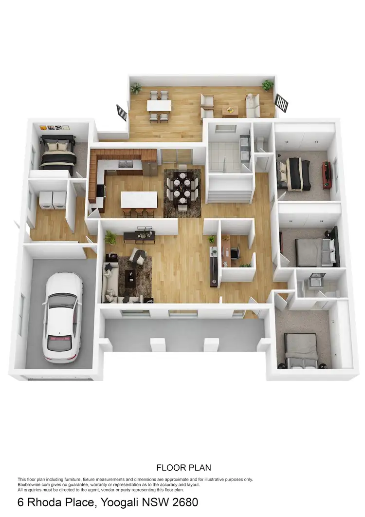 Floorplan of Homely house listing, 6 Rhoda Place, Yoogali NSW 2680
