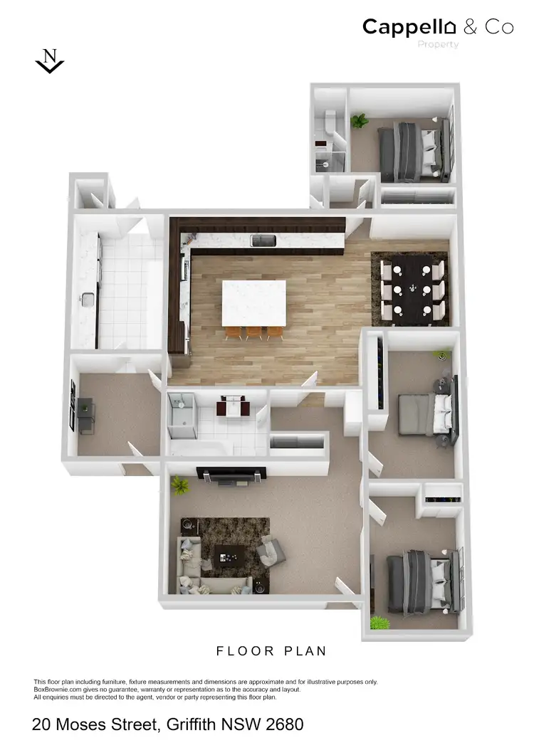 Floorplan of Homely house listing, 20 Moses Street, Griffith NSW 2680