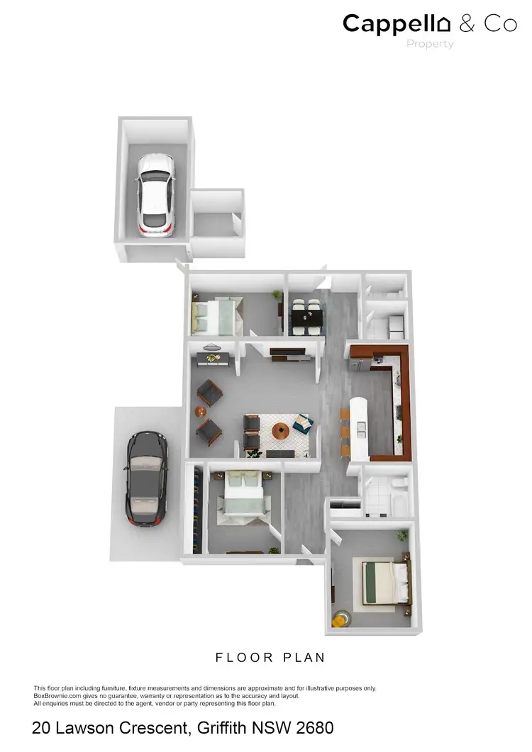 Floorplan of Homely house listing, 20 Lawson Crescent, Griffith NSW 2680