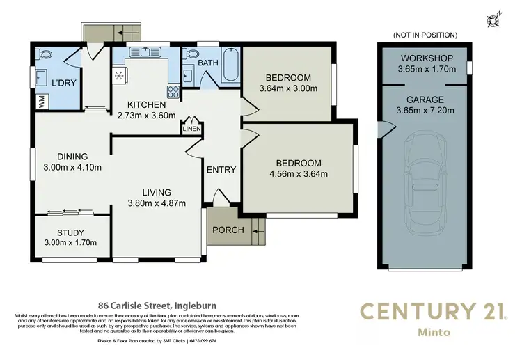Floorplan of Homely house listing, 86 Carlisle Street, Ingleburn NSW 2565