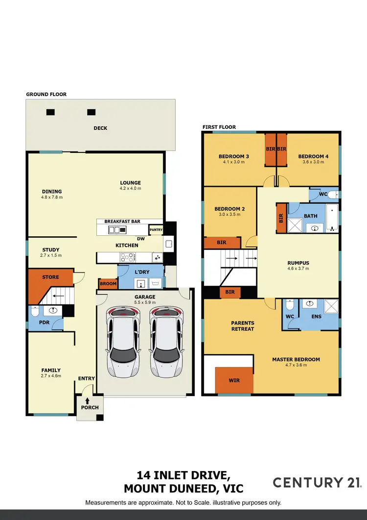 Floorplan of Homely house listing, 14 Inlet Drive, Mount Duneed VIC 3217
