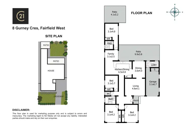 Floorplan of Homely house listing, 8 Gurney Crescent, Fairfield West NSW 2165