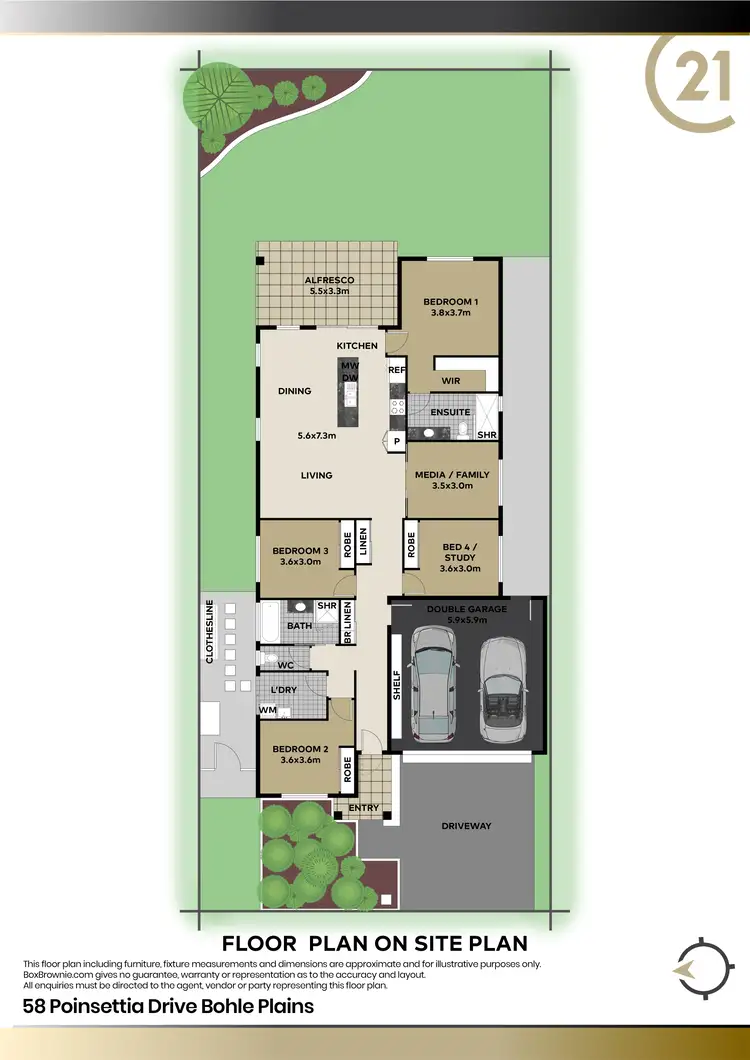Floorplan of Homely house listing, 58 Poinsettia Drive, Bohle Plains QLD 4817