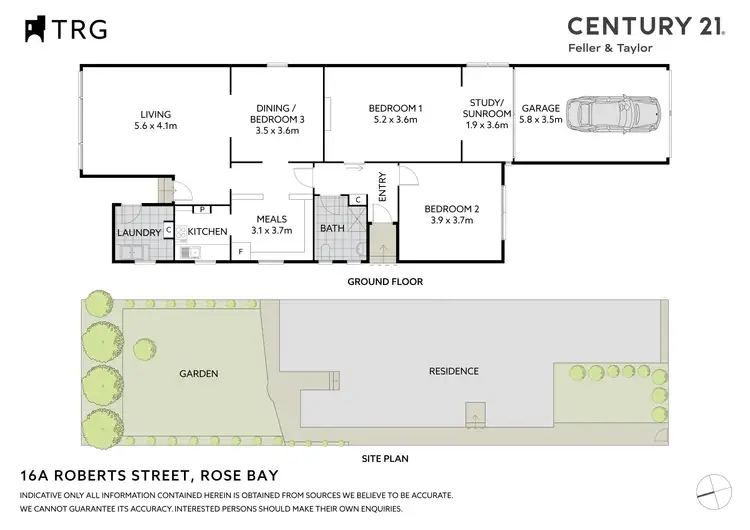 Floorplan of Homely house listing, 16a Roberts Street, Rose Bay NSW 2029