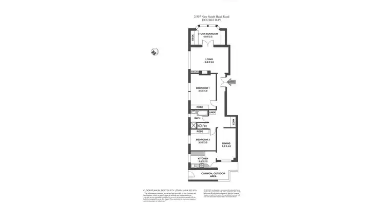 Floorplan of Homely apartment listing, 2/507 New South Head Road, Double Bay NSW 2028