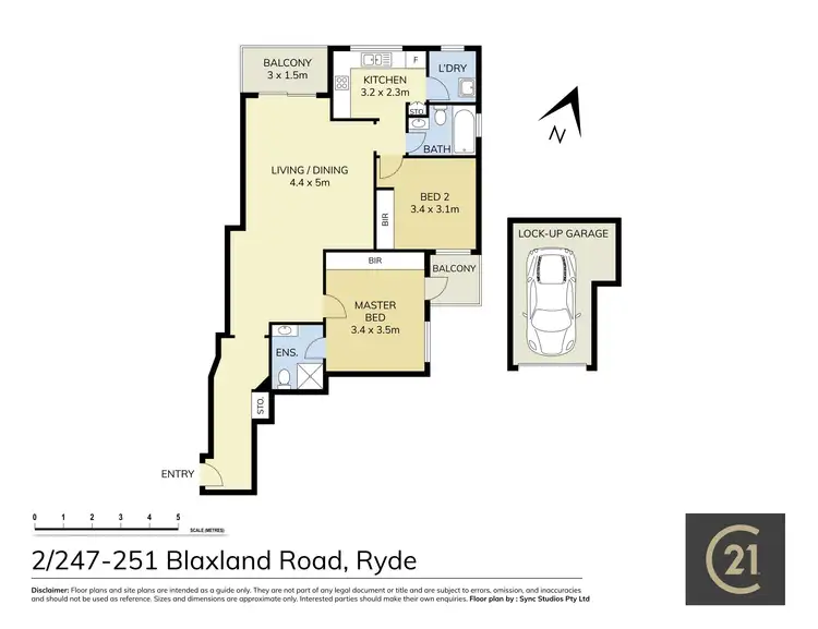 Floorplan of Homely unit listing, 2/247-251 Blaxland Road, Ryde NSW 2112