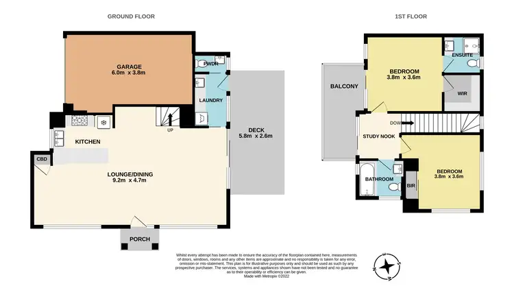 Floorplan of Homely townhouse listing, 1/22 Eulinga Road, Clarinda VIC 3169