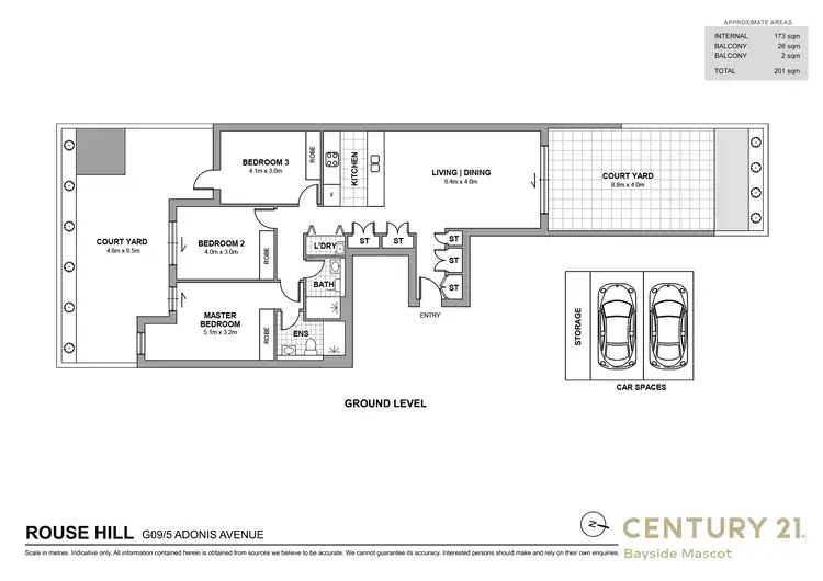 Floorplan of Homely apartment listing, G09/5 Adonis Avenue, Rouse Hill NSW 2155