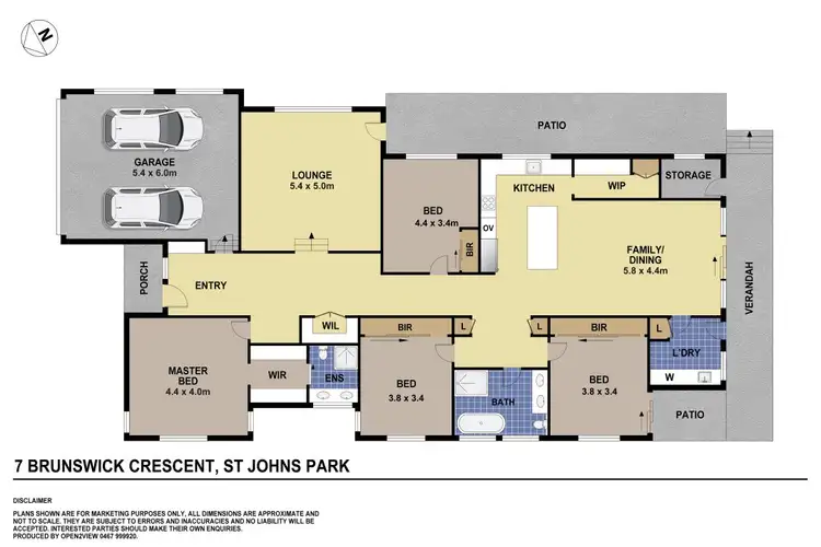 Floorplan of Homely house listing, 7 Brunswick Crescent, St Johns Park NSW 2176