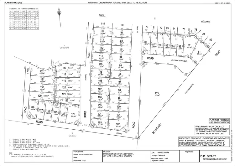 Floorplan of Homely land listing, Lot 124 138 Menin Road, Oakville NSW 2765