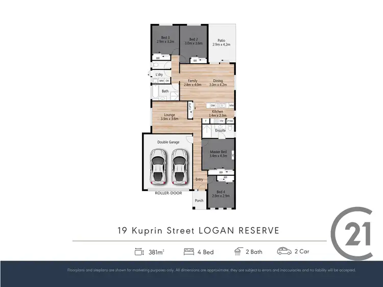 Floorplan of Homely house listing, 19 Kuprin Street, Logan Reserve QLD 4133