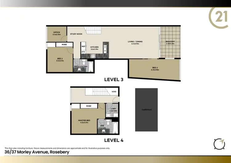 Floorplan of Homely apartment listing, 36/37 Morley Avenue, Rosebery NSW 2018