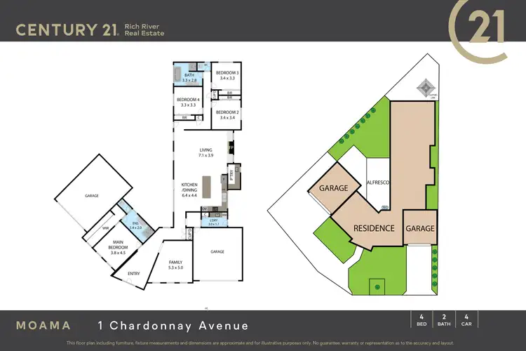 Floorplan of Homely house listing, 1 Chardonnay Avenue, Moama NSW 2731
