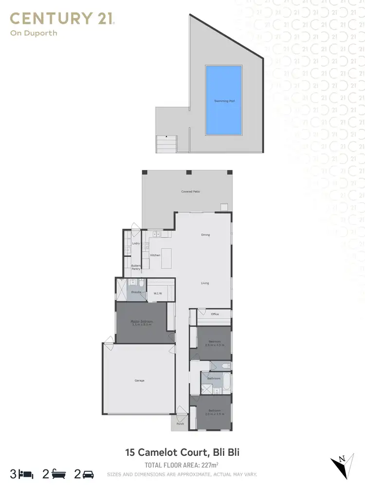 Floorplan of Homely house listing, 15 Camelot Court, Bli Bli QLD 4560