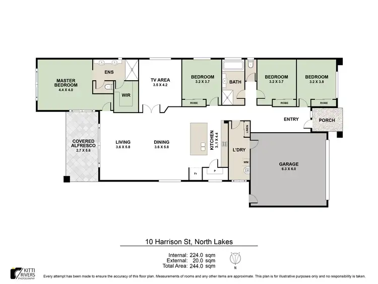Floorplan of Homely house listing, 10 Harrison Street, North Lakes QLD 4509