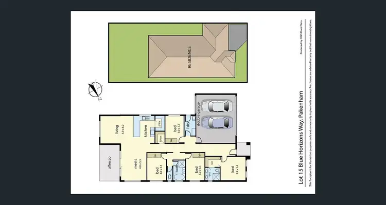 Floorplan of Homely house listing, 182 Blue Horizons Way, Pakenham VIC 3810